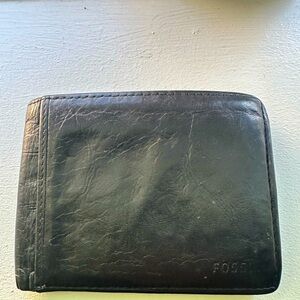 Fossil Dark Leather Wallet